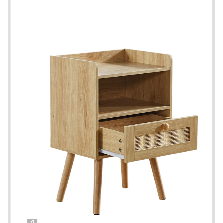 Pack Velador Ratán con Cajón (2 Unidades) 6