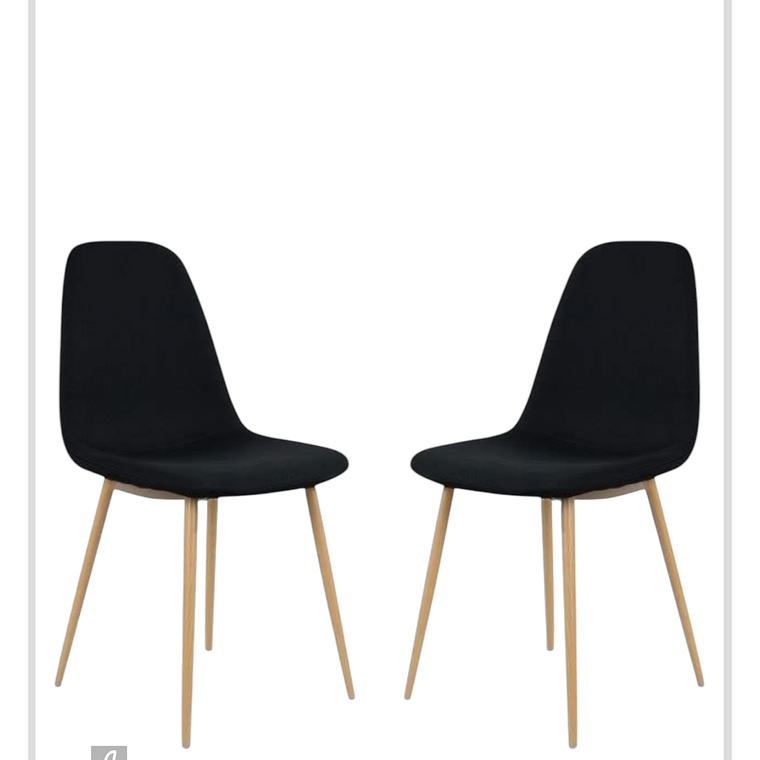 Pack Silla Scoop Wood 4