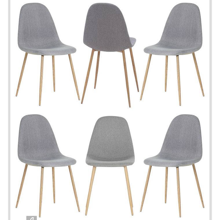 Pack Silla Scoop Wood 9