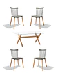 Comedor Rectangular Vidrio Elite con Sillas Windsor - Miniatura 5