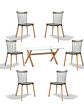 Comedor Rectangular Vidrio Elite con Sillas Windsor - Miniatura 6