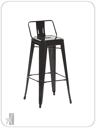 Taburete Tolix con Respaldo 66 cm