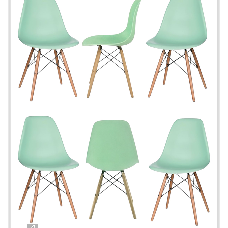 Pack Sillas Eames 16