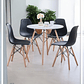 Comedor Mesa Redonda Melamina Eames Blanca + Sillas Eames - Miniatura 2