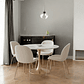 Comedor Mesa Tulip Golden 100 cm + 4 Sillas Siena - Miniatura 1