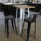 Mesa Bar Tolix + 2 Taburetes Tolix con Respaldo 77 cm - Miniatura 3