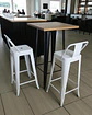Mesa Bar Tolix + 2 Taburetes Tolix con Respaldo 77 cm - Miniatura 4