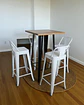 Mesa Bar Tolix + 4 Taburetes Tolix con Respaldo 77 cm - Miniatura 2
