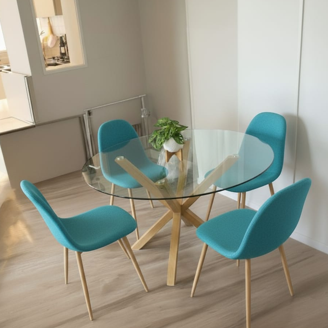 Comedor Mesa Redonda Madrid + Sillas scoop 2