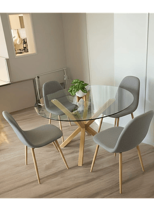 Comedor Mesa Redonda Madrid + Sillas scoop