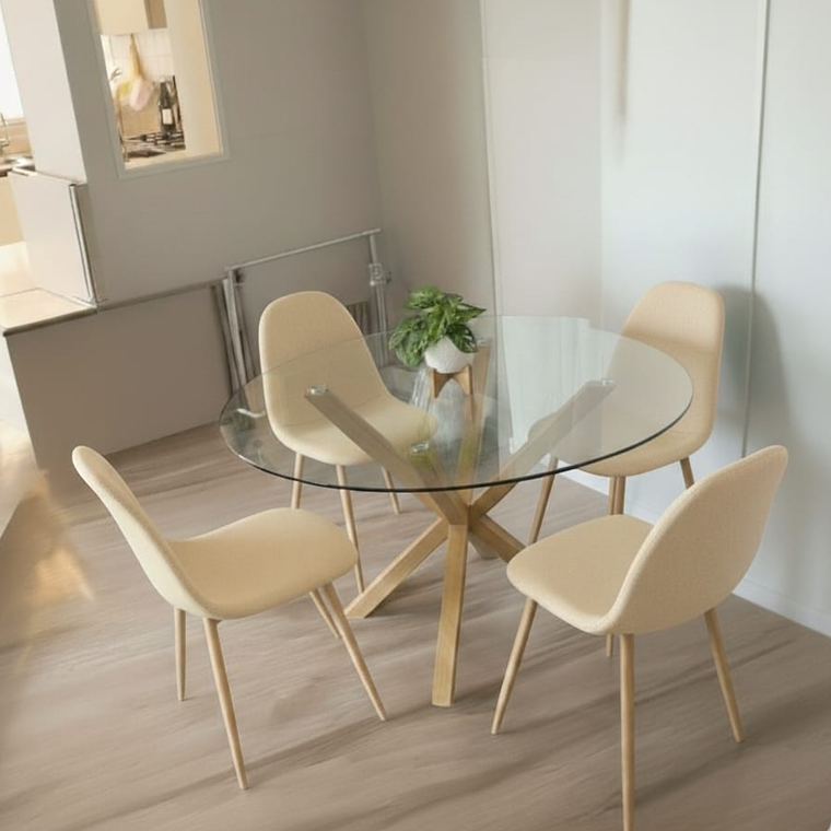 Comedor Mesa Redonda Madrid + Sillas scoop 4