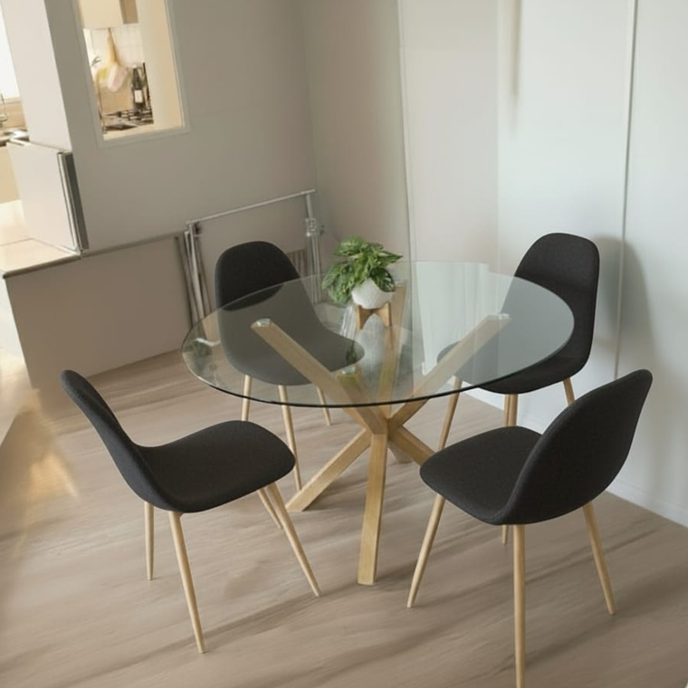 Comedor Mesa Redonda Madrid + Sillas scoop 3