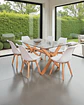 Comedor Rectangular Vidrio Elite con Sillas Tulip - Miniatura 4