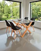 Comedor Rectangular Vidrio Elite con Sillas Tulip - Miniatura 12