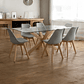 Comedor Mesa Rectangular Vidrio Madrid + Sillas Tulip - Miniatura 12