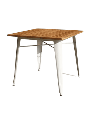 Mesa Cuadrada Tolix Blanca 80x80 cm