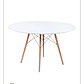Mesa Redonda Melamina Blanca Eames 120 cm - Miniatura 1