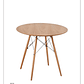 Mesa Redonda Melamina Madera Eames 80 cm - Miniatura 1