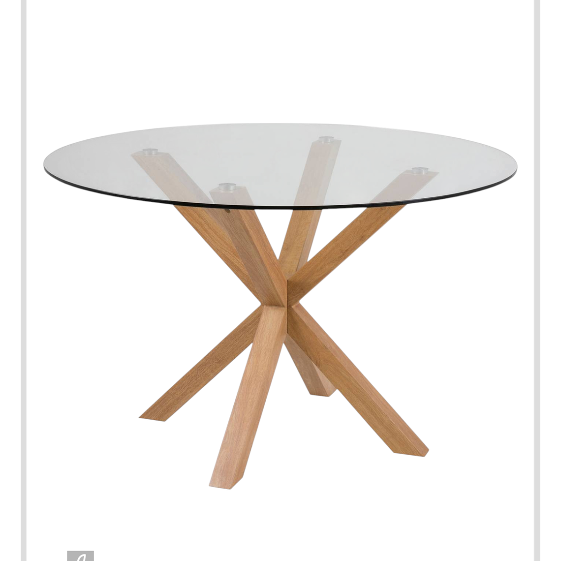 Mesa Redonda Vidrio Madrid 120 cm 1