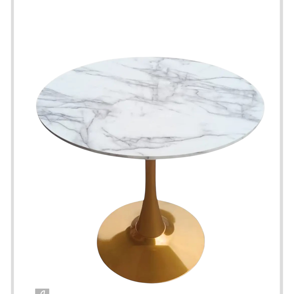 Mesa Tulip Golden 100 cm 1