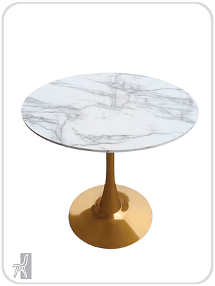 Mesa Tulip Golden 100 cm