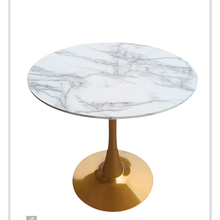 Mesa Tulip Golden 100 cm 1