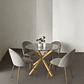 Comedor Mesa Redonda Madrid + Sillas Luxury Gold - Miniatura 6