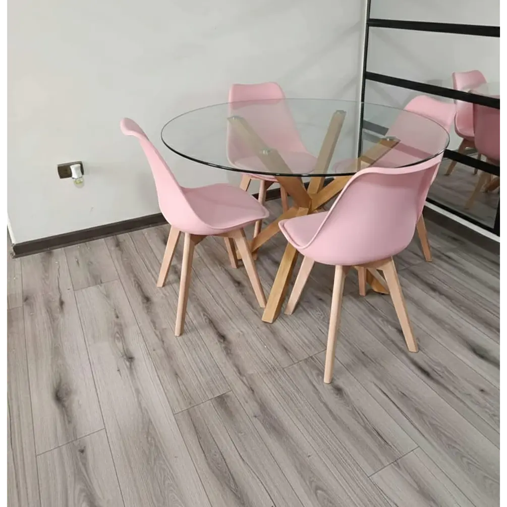 Comedor Redondo Vidrio 4 ó 6 Sillas Tulip – Mesa Madrid 3