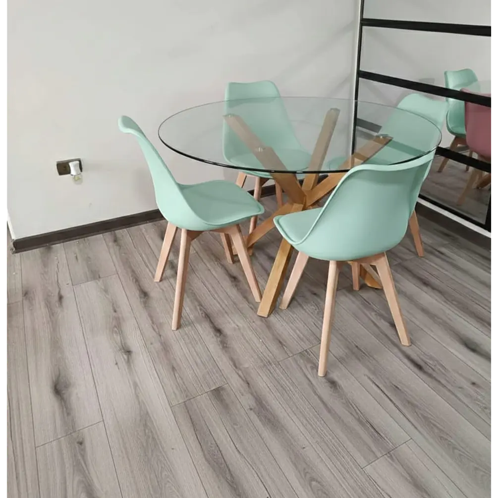 Comedor Redondo Vidrio 4 ó 6 Sillas Tulip – Mesa Madrid 4