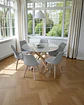 Comedor Redondo Vidrio Madrid con Sillas Tulip - Miniatura 8