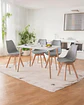 Comedor Rectangular Melamina con Sillas Tulip - Miniatura 7
