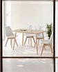 Comedor Rectangular Melamina con Sillas Tulip - Miniatura 34
