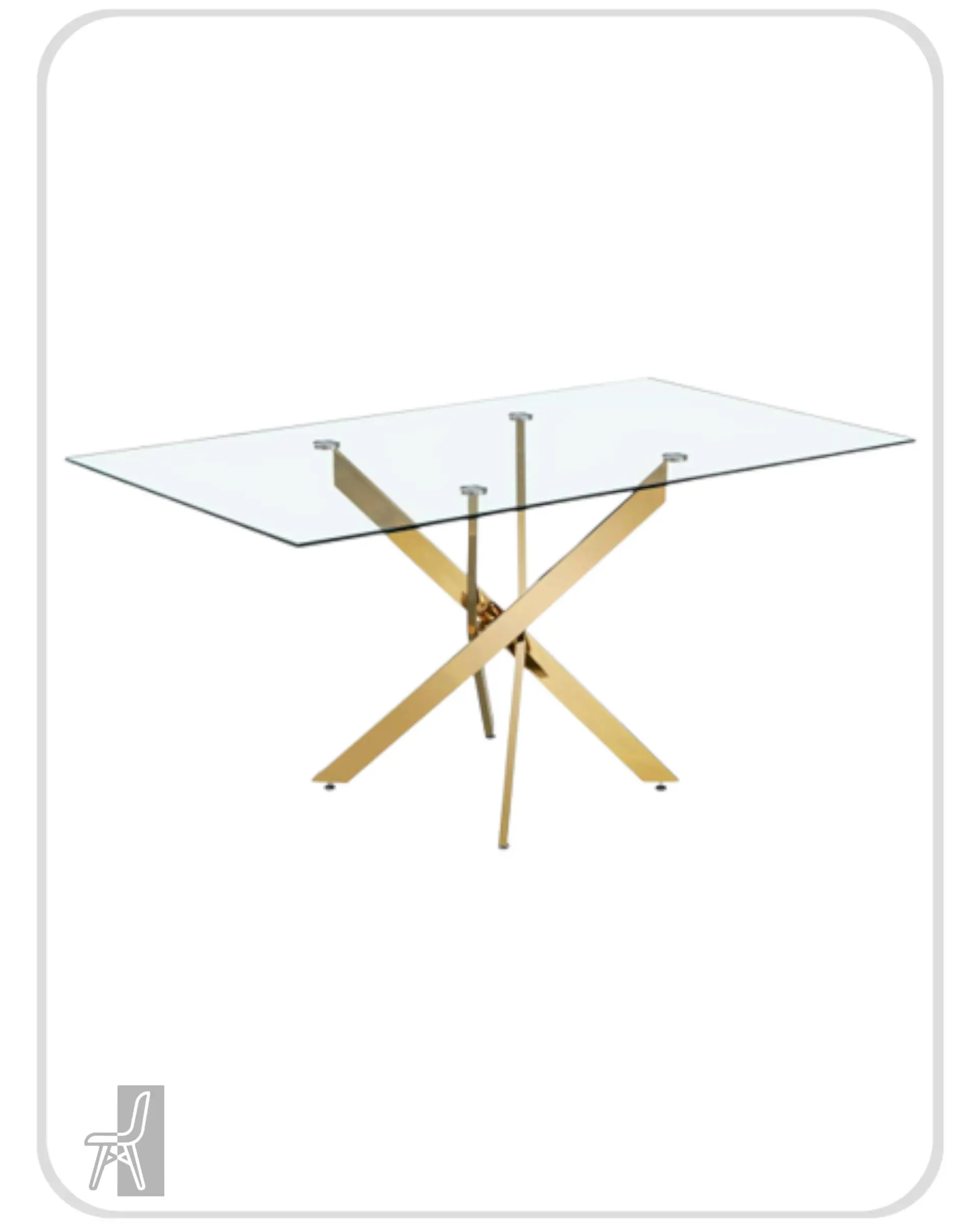 Mesa Rectangular Hellen Gold 1