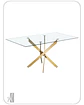 Mesa Rectangular Hellen Gold - Miniatura 1