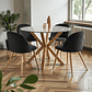 Comedor Mesa Redonda Madrid + Sillas Luxury Wood - Miniatura 2