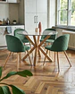 Comedor Redondo Vidrio Madrid con Sillas Luxury Wood  - Miniatura 4
