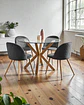 Comedor Redondo Vidrio Madrid con Sillas Luxury Wood  - Miniatura 3