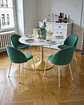 Comedor Redondo Tulip Golden 100 cm con Sillas Luxury Gold - Miniatura 4