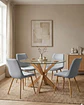 Comedor Redondo Vidrio con Sillas Tiffany  - Miniatura 4