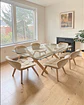 Comedor Rectangular Vidrio Elite con Sillas Radar Velvet  - Miniatura 5