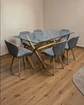 Comedor Rectangular Vidrio Elite con Sillas Radar Lino - Miniatura 4