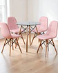 Comedor Redondo Vidrio Eames con Sillas Buckle - Miniatura 4