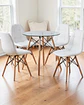 Comedor Redondo Vidrio Eames con Sillas Buckle - Miniatura 2