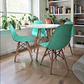 Comedor Redondo Melamina 4 Sillas Eames – Mesa Eames Blanca - Miniatura 5