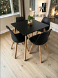 Comedor Cuadrado Melamina con Sillas Tulip - Miniatura 15