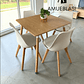 Comedor Mesa Cuadrada Melamina 80x80 cm + 4 Sillas Tulip - Miniatura 16