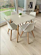 Comedor Cuadrado Melamina con Sillas Tulip - Miniatura 17
