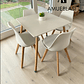 Comedor Mesa Cuadrada Melamina 80x80 cm + 4 Sillas Tulip - Miniatura 17