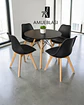 Comedor Redondo Melamina Eames con Sillas Tulip - Miniatura 2