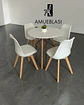 Comedor Redondo Melamina Eames con Sillas Tulip - Miniatura 3
